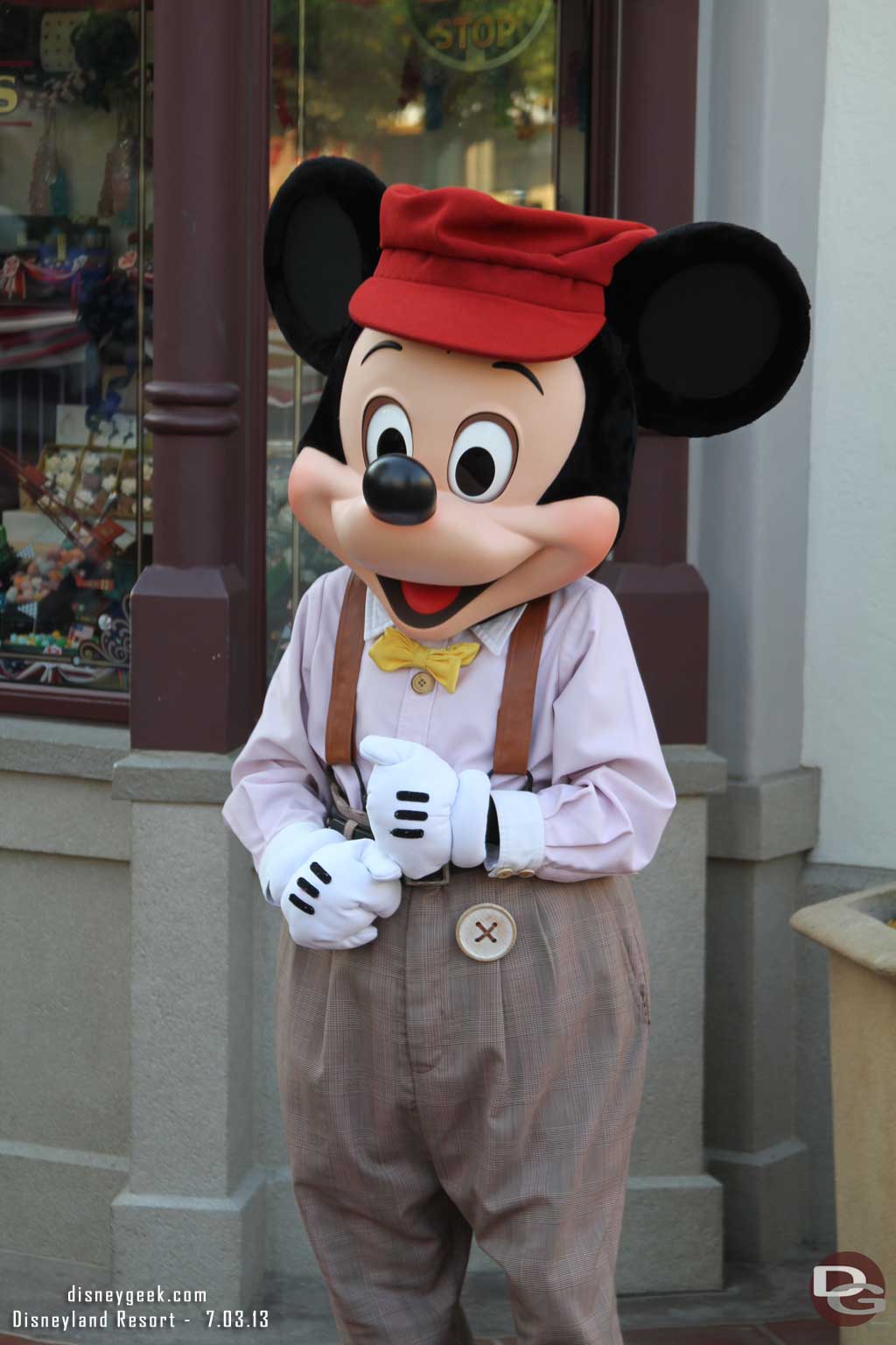 Mickey on Buena Vista Street.