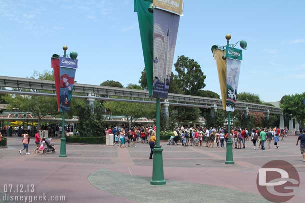 Why is it whichever park I plan to visit first has a line to enter... Disneyland is where I am heading..