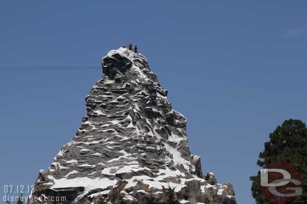 Some climbers on the Matterhorn this afternoon, no sign of Happy Hans yet.