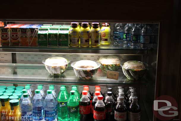 In the Fiddler, Fifer & Practical Cafe on Buena Vista Street they now have some grab and go items in the coolers.