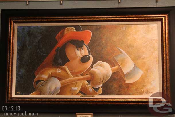 Had a request for a better picture of the firefighter Mickey print last week.