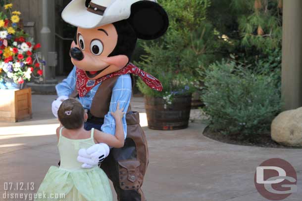 He danced with this princess for a while since there was no real crowd around him.