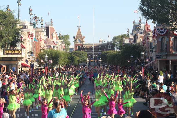 That green group is now at the end of the street and they still filled the rest of the street.