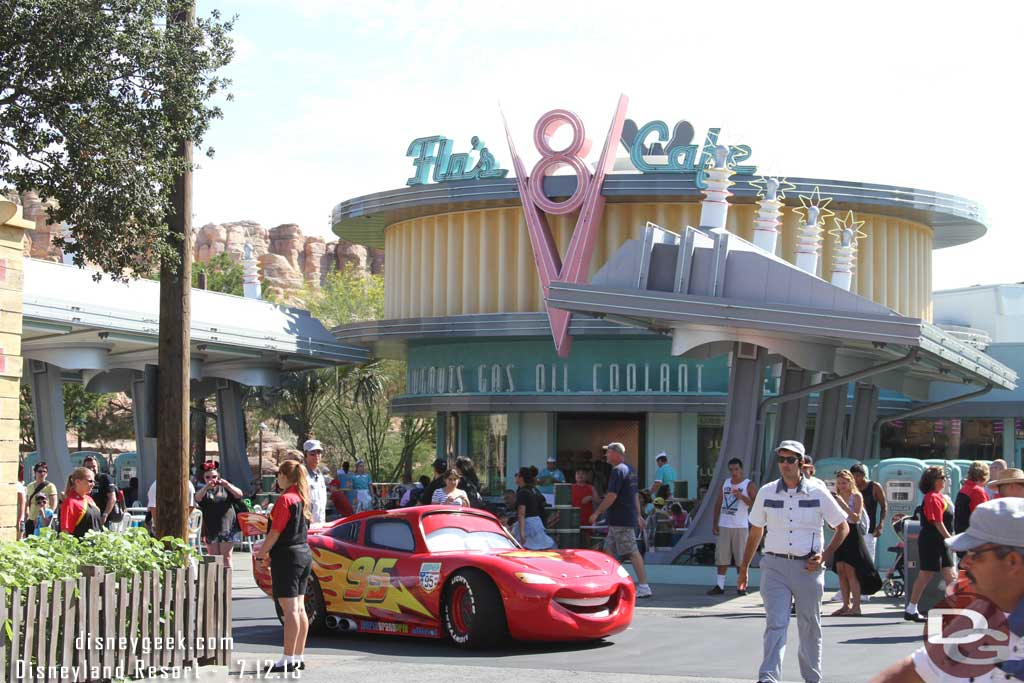 Lightening making his way out to the Cozy Cone.