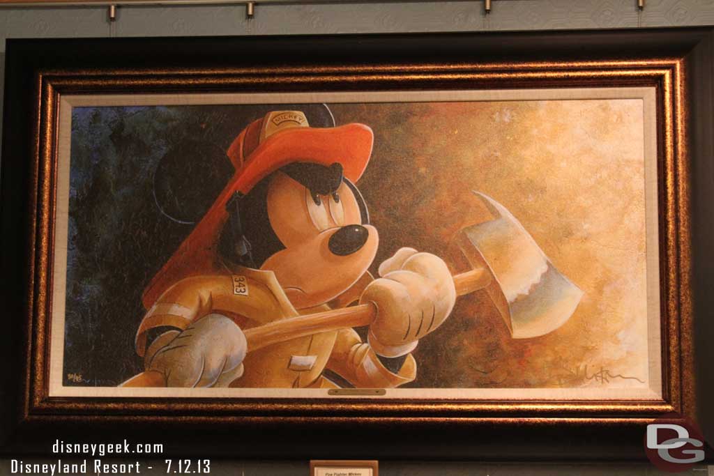 Had a request for a better picture of the firefighter Mickey print last week.