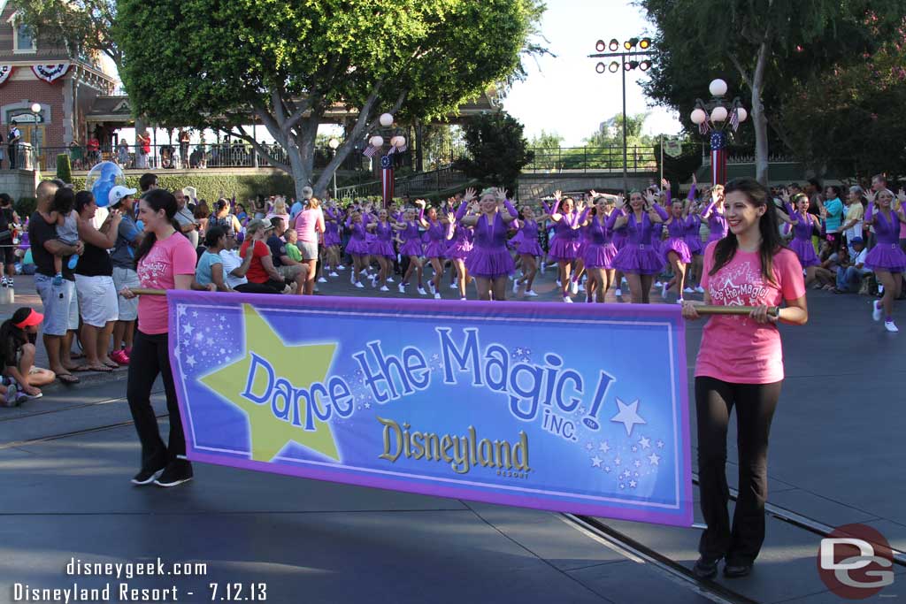 The Dance the Magic group was doing a pre-parade performance before the 6:30pm Soundsational parade.