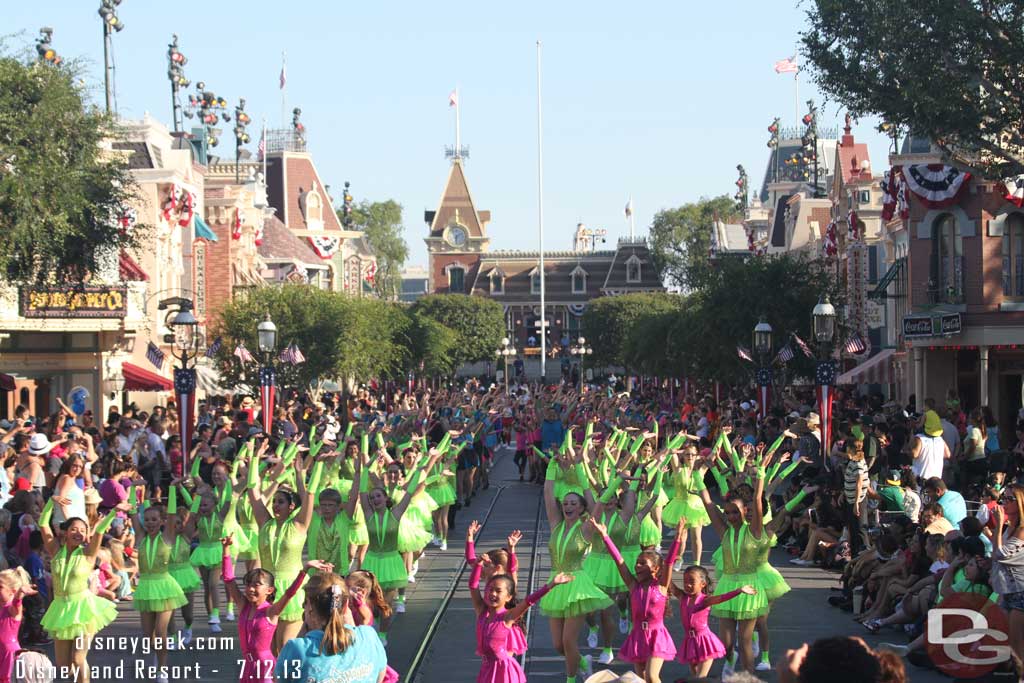 That green group is now at the end of the street and they still filled the rest of the street.