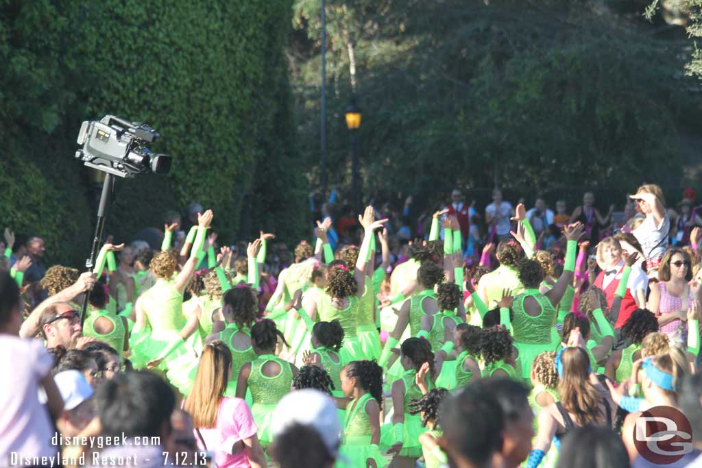 Disney had several cameras along the route too, here is one on a pole.