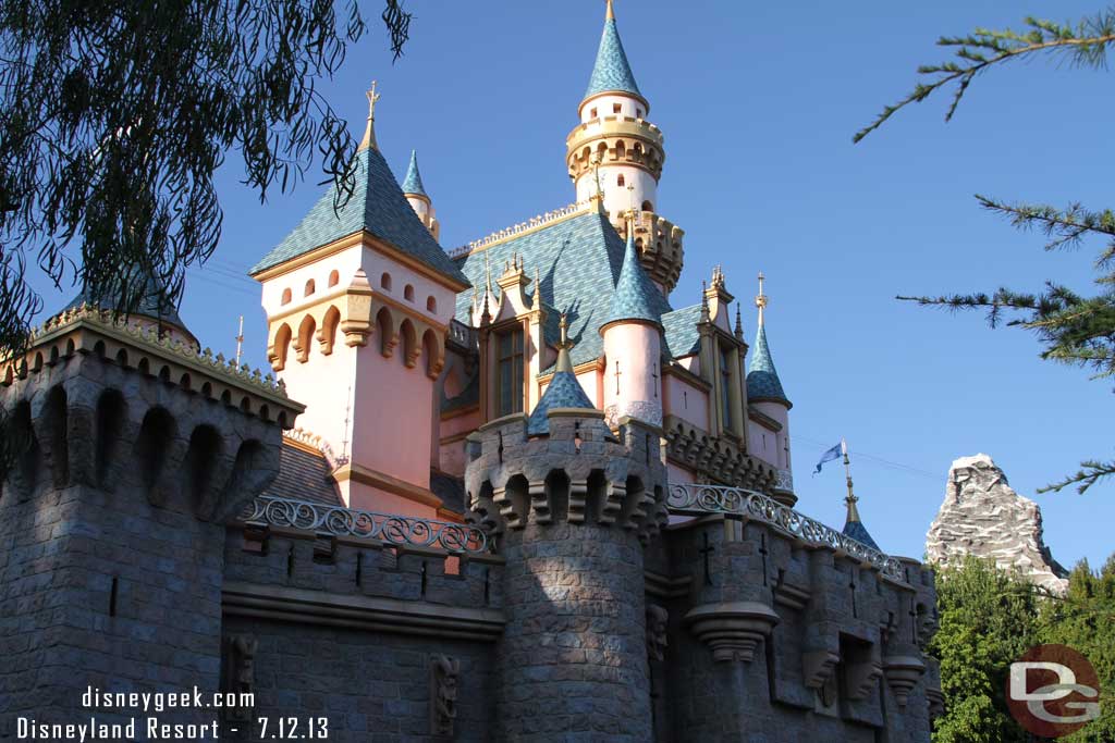 Sleeping Beauty Castle this afternoon.