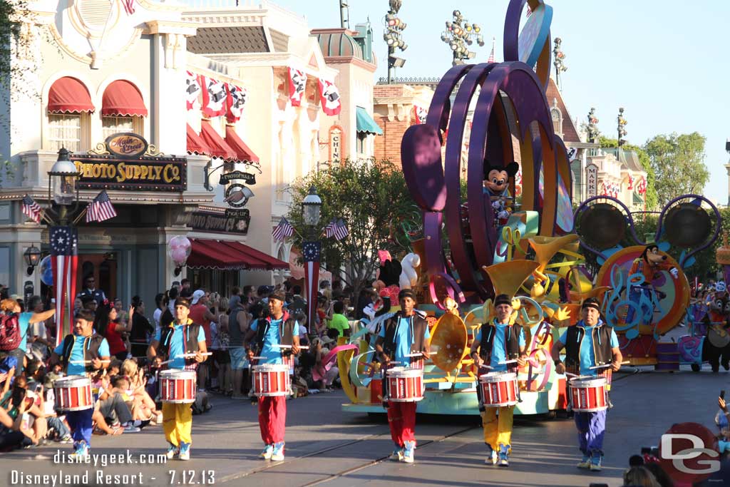 Soundsational making its way up Main Street.