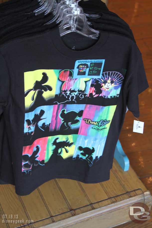 A World of Color shirt.