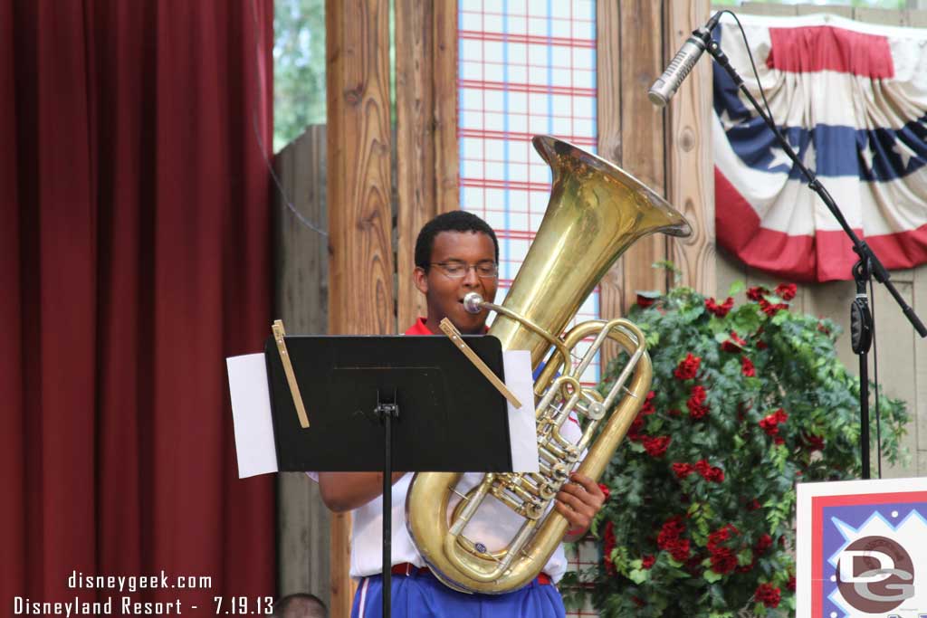 The next number featured a tuba. 