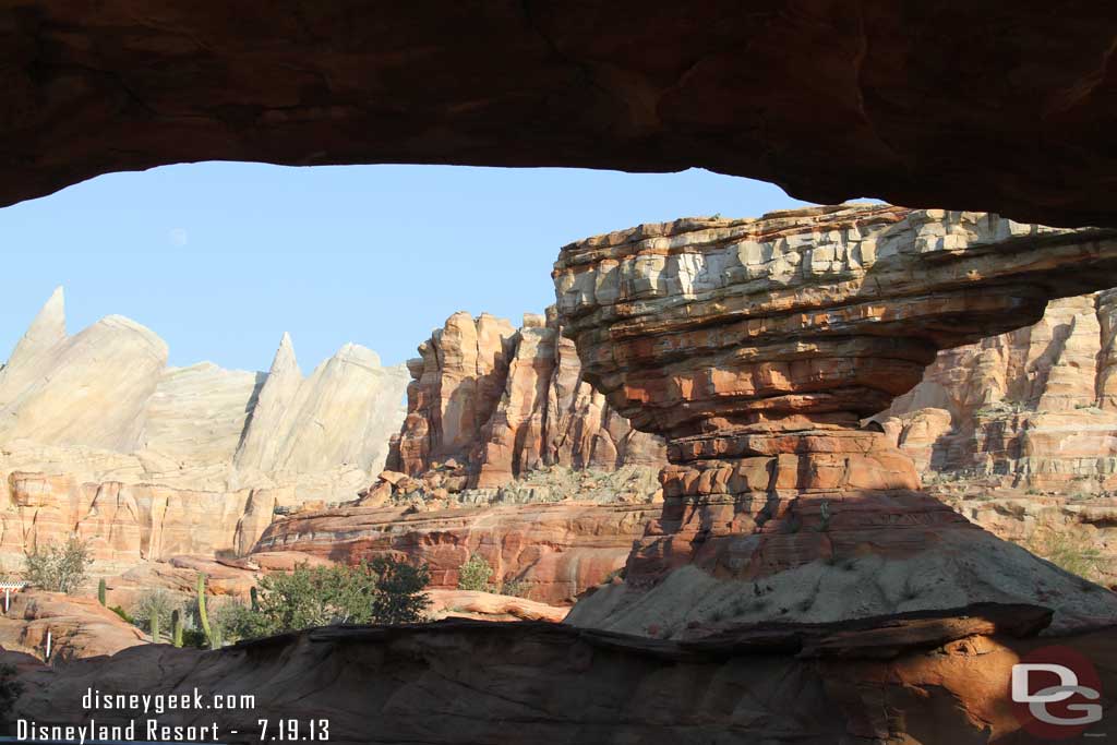 Entering Cars Land.