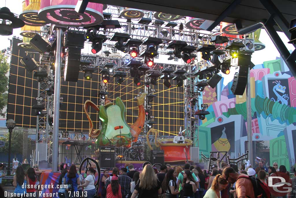 The Mad T Party was underway with the White Rabbit DJ.