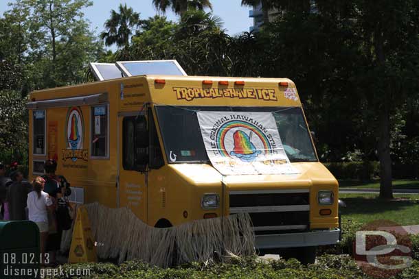 A shaved ice truck.