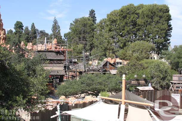 Plenty of scaffolding up around the station for Big Thunder.