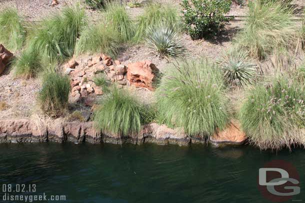 The water level seemed down.. notice the bank.