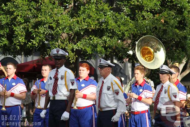 Time for the 6:00pm Flag Retreat.