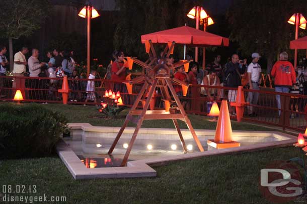 The Cozy Cone fountain was not working this evening.