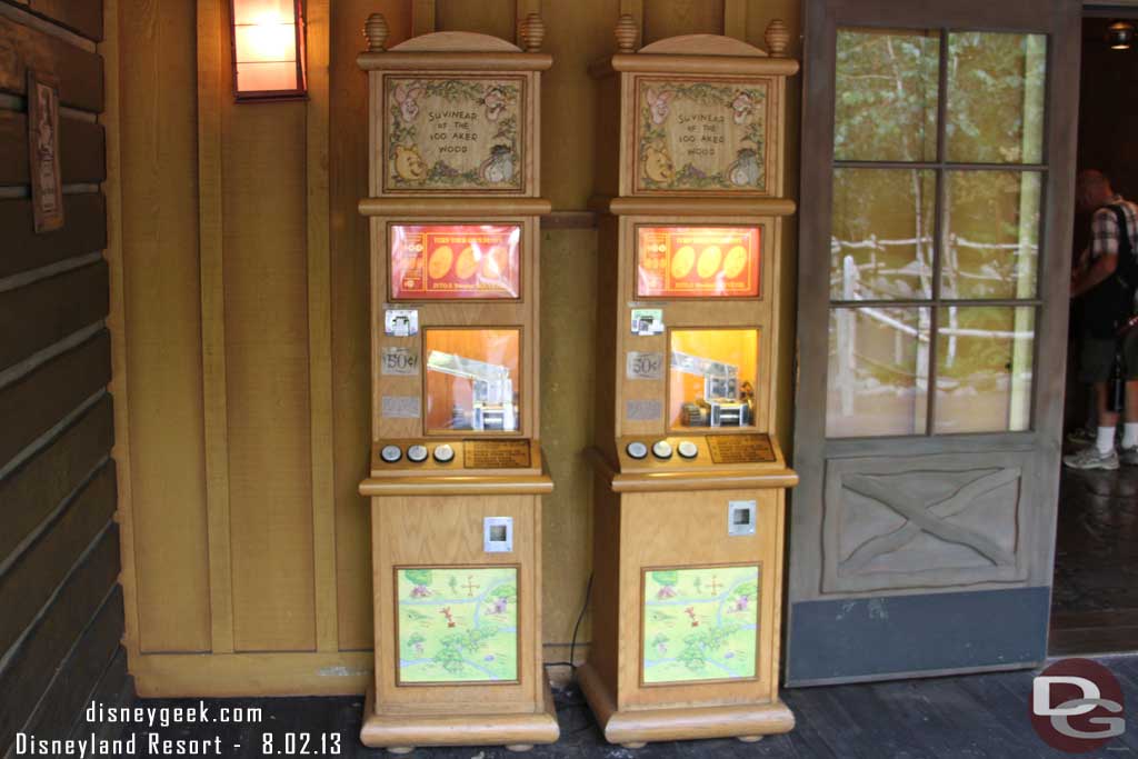 Winnie the Pooh pressed penny machines.