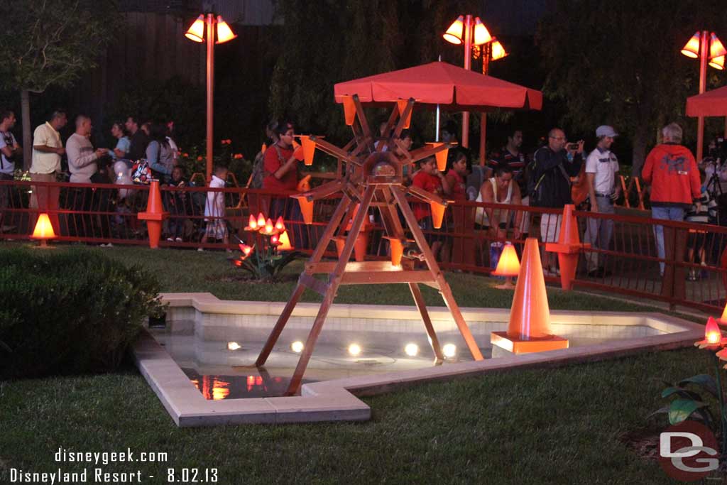 The Cozy Cone fountain was not working this evening.