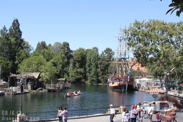 The Rivers of America this afternoon.