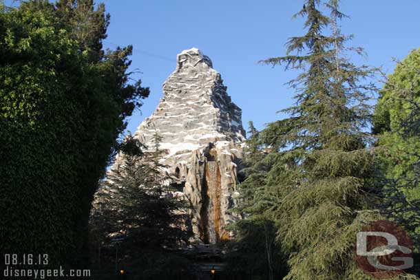 The Matterhorn as I walked up the parade route.