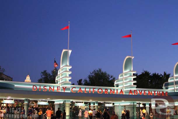 Heading across the Esplanade to DCA to wrap up the evening.