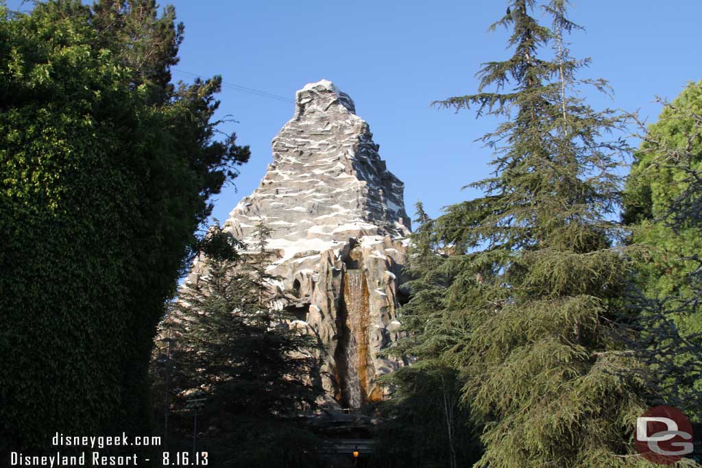 The Matterhorn as I walked up the parade route.