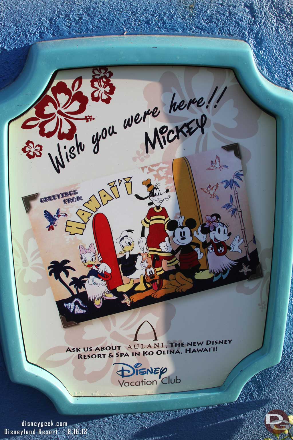 An Aulani ad in Toontown...  its old news but wanted to mention that I will be there in a couple weeks so look for pictures!