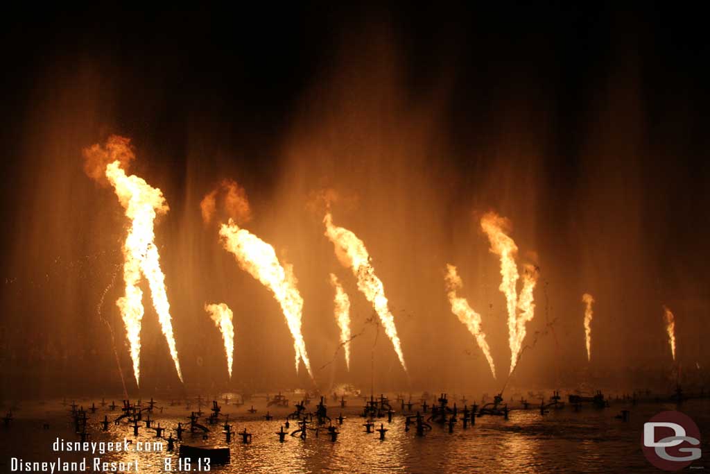 One last fire shot from the Pirates sequence to end this trip to the Disneyland Resort.  Hope you enjoyed.