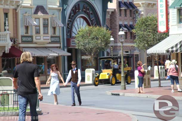 Today was Dapper Day in the parks, there were a fair number of guests participating.