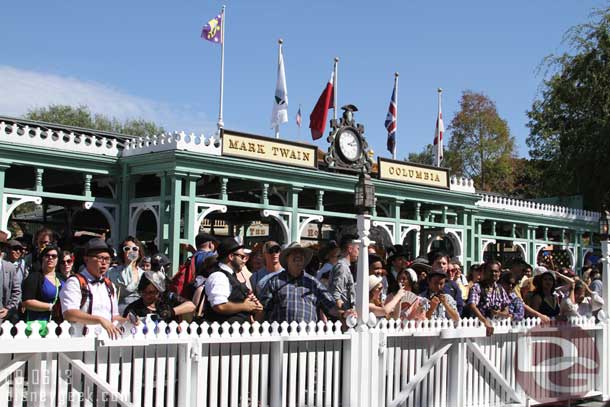 The landing was packed with more guests, most Dapper Day guests, waiting for the Mark Twain.