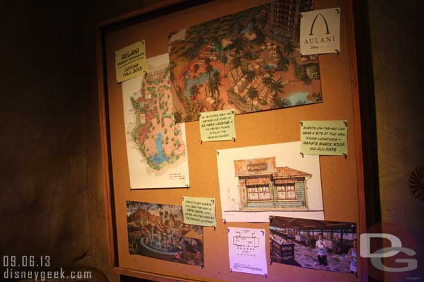 The case by the exit door has also been updated.  It features Aulani.