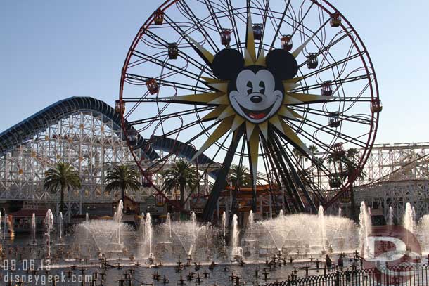 Out in Paradise Bay they were doing pre-show checks for World of Color