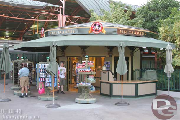 The Pin Traders kiosk received a quick renovation recently.