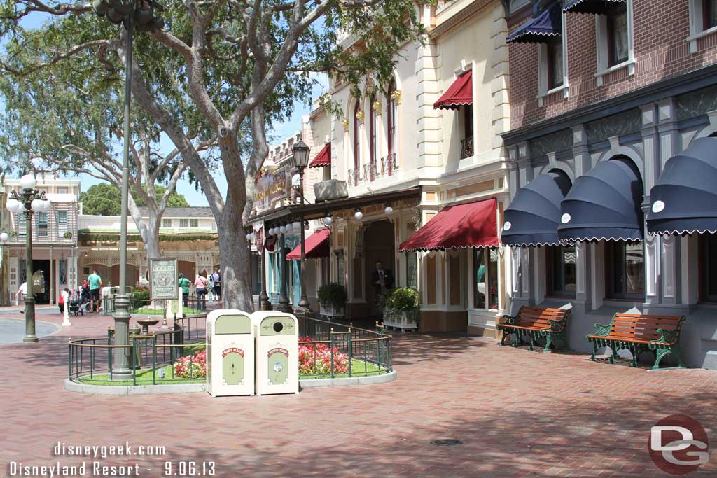 Stepping onto a very quiet Main Street.