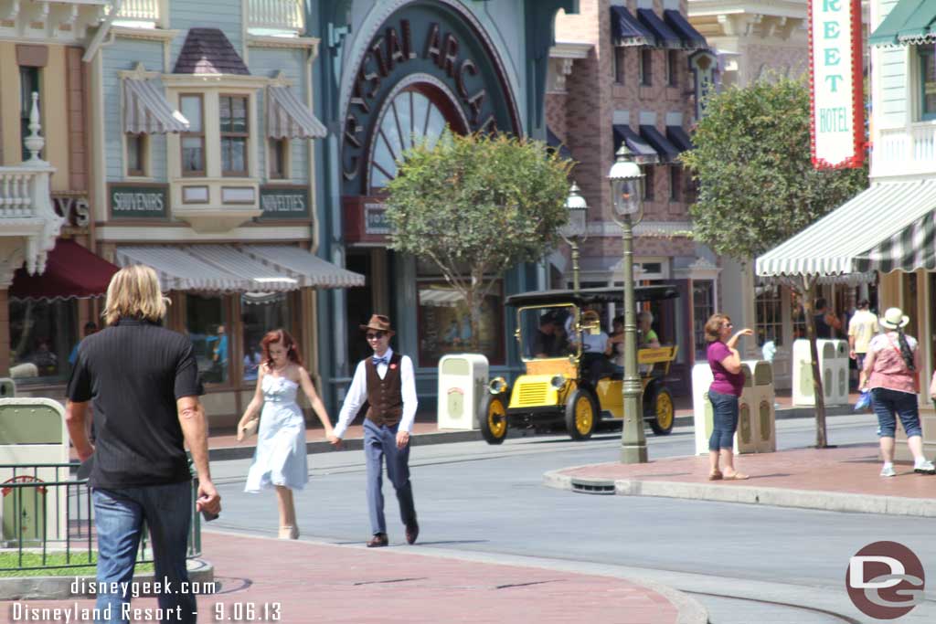 Today was Dapper Day in the parks, there were a fair number of guests participating.