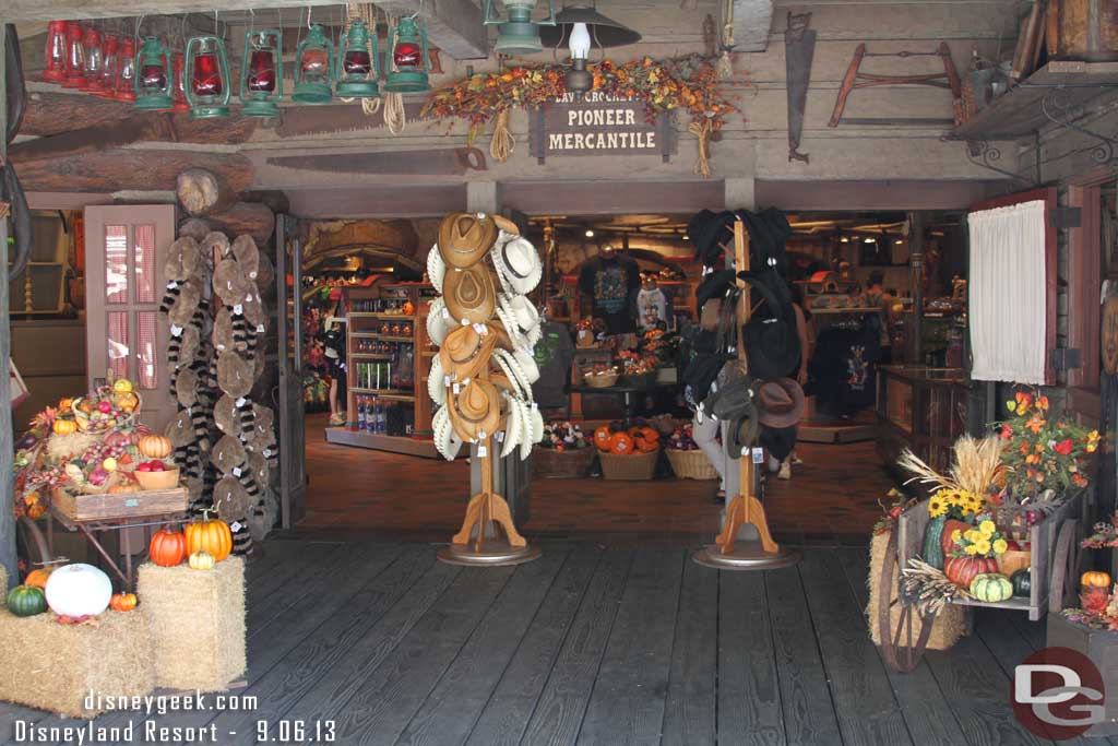 The Pioneer Mercantile is all decked out for Halloween.