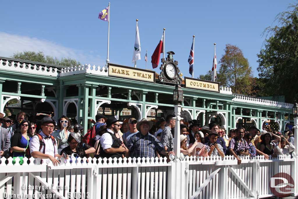 The landing was packed with more guests, most Dapper Day guests, waiting for the Mark Twain.