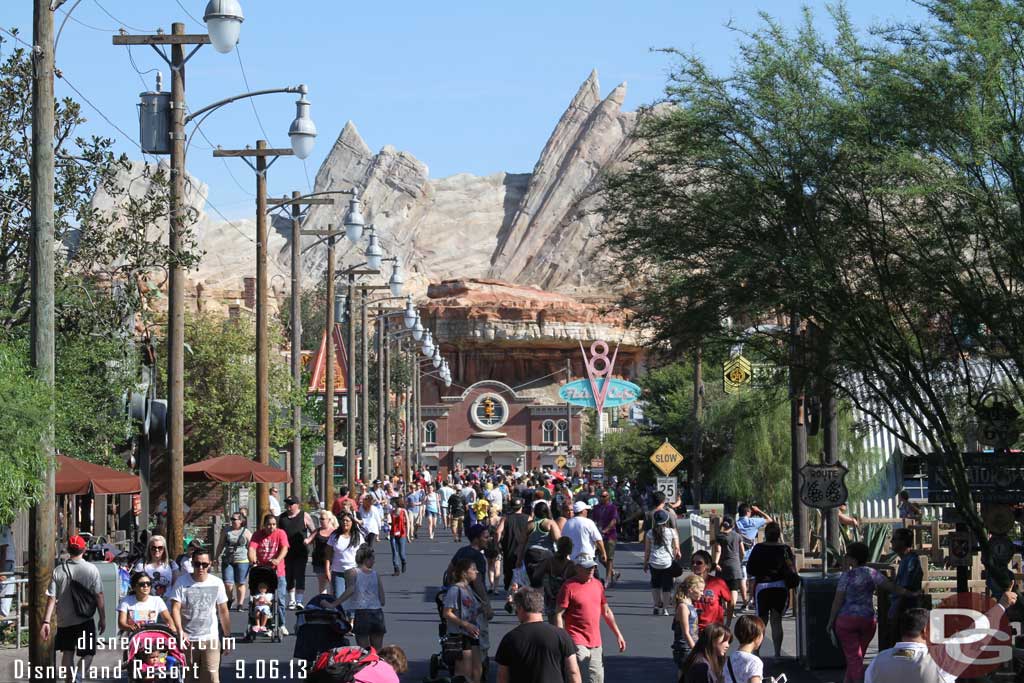 A look down Route 66 this afternoon.