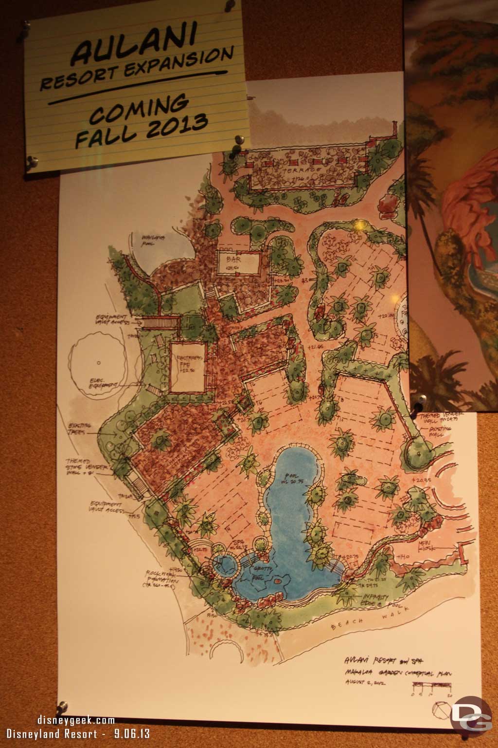 If you want to see the progress as this project nears completion check out my Aulani pictures from August in the DGeeksTravels section.