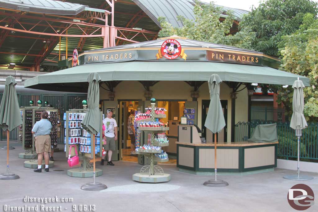 The Pin Traders kiosk received a quick renovation recently.