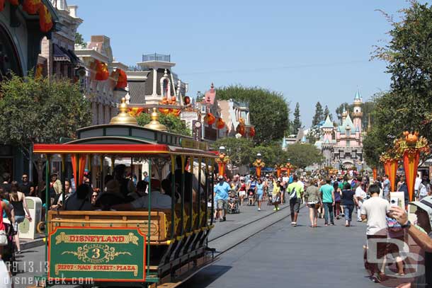 A look up Main Street USA