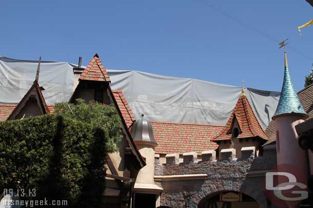 The roofs of Fantasyland.