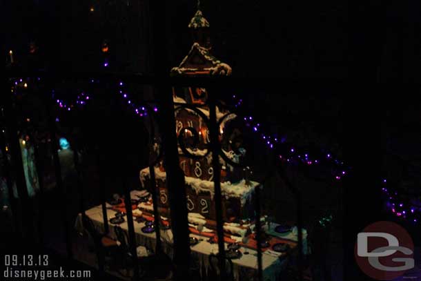 A large gingerbread house to celebrate the 13th season.