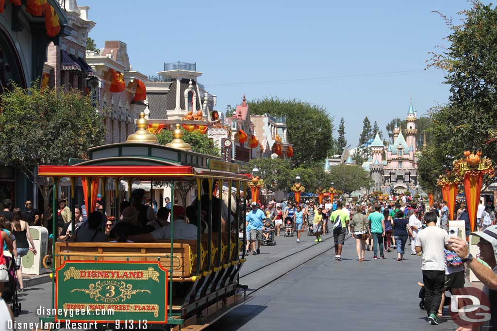 A look up Main Street USA