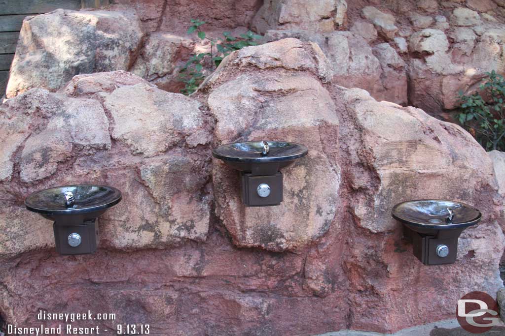 Did not notice last week but the drinking fountains along the Big Thunder Trail look new or at least repainted and cleaned since the rennovation.