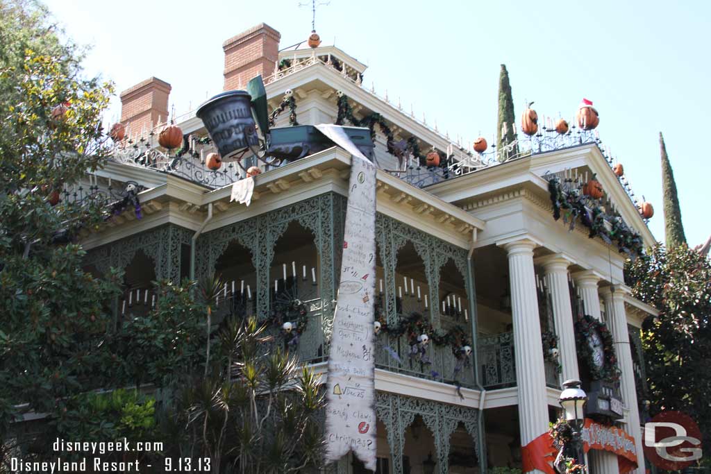 The Haunted Mansion Holiday is celebrating its 13th season this year.. and opening on Friday the 13 no less!