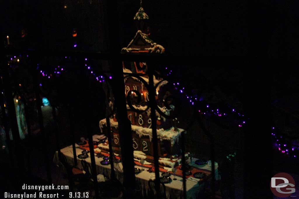 A large gingerbread house to celebrate the 13th season.